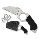 Spyderco Swick 5 Fixed Blade Serrated Knife for Outdoor Enthusiasts Durable EDC Survival by Spyderco