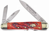 Frost Cutlery Locking Whittler Dark Red Jig BDG-116DRJB by Frost Cutlery