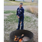 Firebuggz Crank Eez Roaster Blue - Campfire Roaster That Turns With A Crank For Easy Cooking by Firebuggz