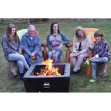 Firebuggz Crank Eez Roaster Blue - Campfire Roaster That Turns With A Crank For Easy Cooking by Firebuggz