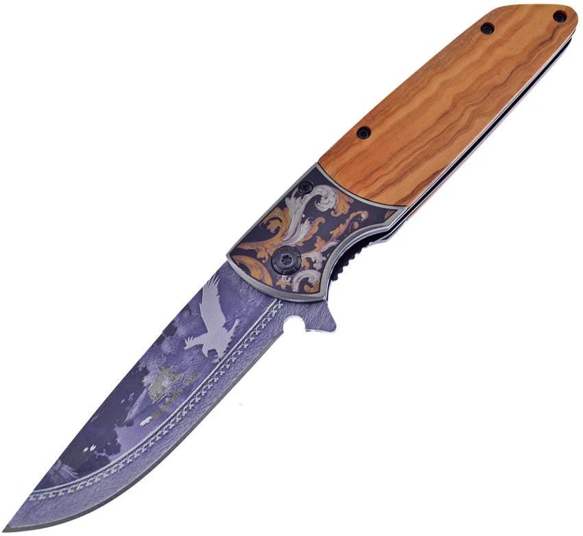 Frost Cutlery Wildlife Linerlock A/O Eagle BKH-019E by Frost Cutlery