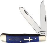 Frost Cutlery Trapper Blue Smooth Bone BKH108BSGBC by Frost Cutlery