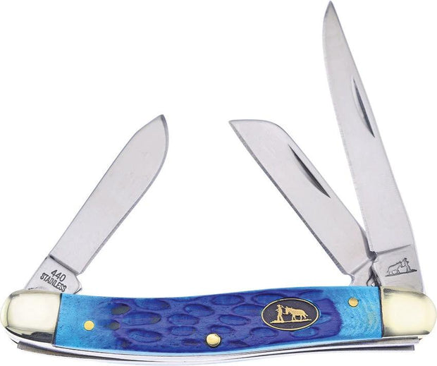 Frost Cutlery Stockman Blue Bone BKH-509DBL by Frost Cutlery
