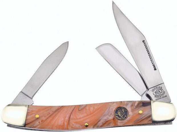 Frost Cutlery Large Stockman Gold Resin CR-066CG by Frost Cutlery