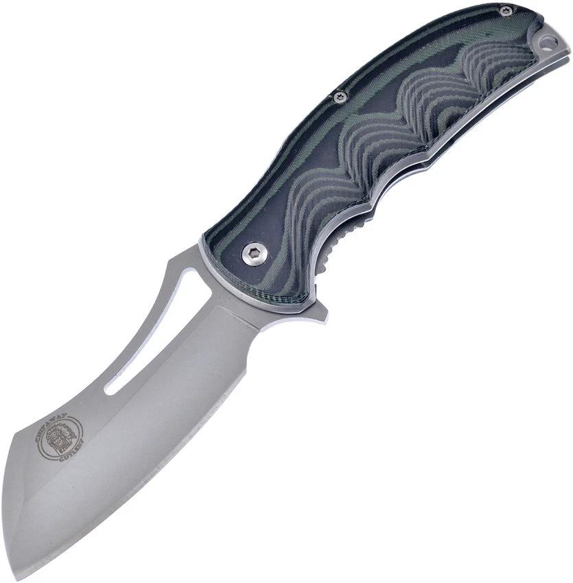 Frost Cutlery Linerlock A/O Green Micarta CW-093GN by Frost Cutlery