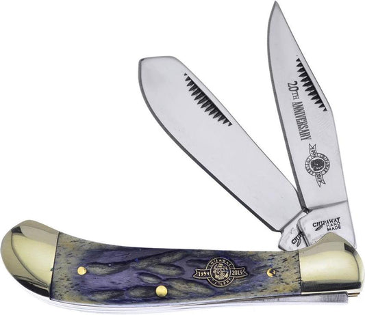 Frost Cutlery Saddlehorn 20th Annversary CW-111GY/20 by Frost Cutlery