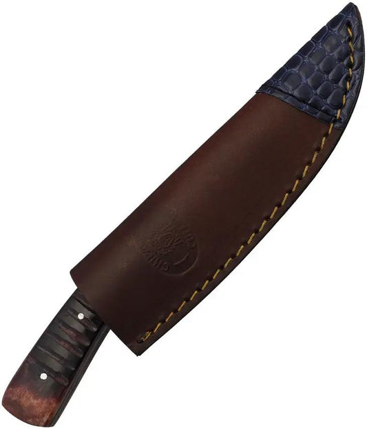 Frost Cutlery Eternal Torch Skinner CW503SCTB - Satin Finish 7 Inch Skinner Blade Full Tang Brown Bone Handle by Frost Cutlery