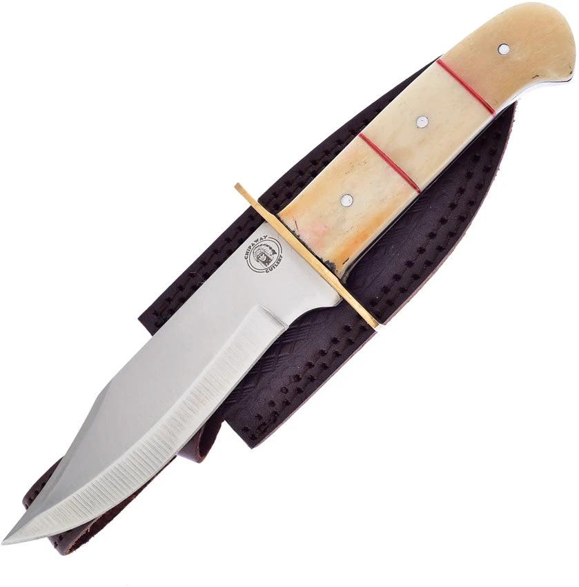 Frost Cutlery Fixed Blade White Smooth Bone CW-677WSB by Frost Cutlery