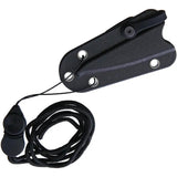 Fox Edge Neck Knife Black Blue G10 FE005 - Full Tang Compact EDC With Lanyard Hole And Kydex Sheath by Fox Edge