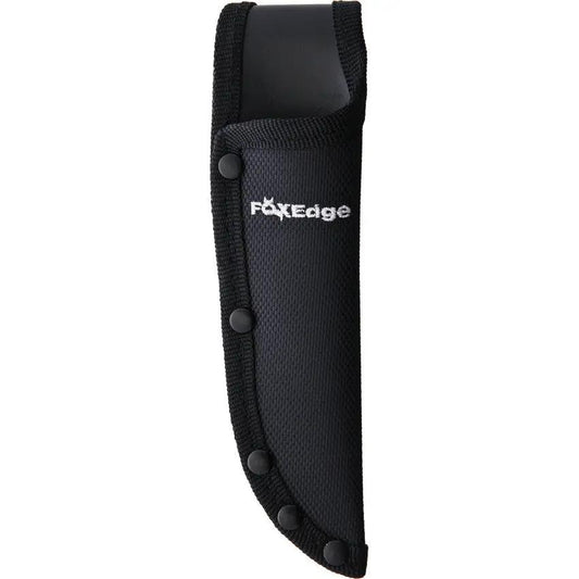 Fox Edge Chicken Wing Wood Fixed Blade Knife - 3 Inch Satin Stainless Blade, Full Tang, Brown Wood Handle by Fox Edge