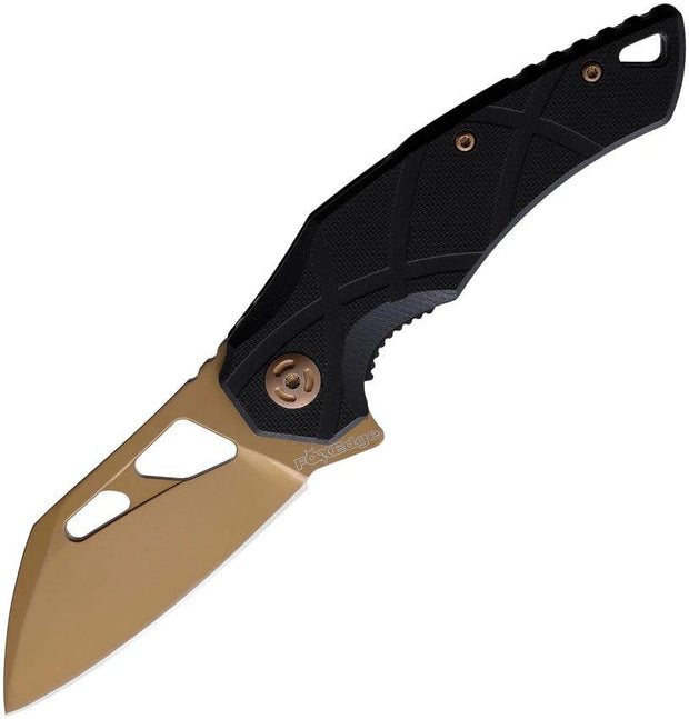 Fox Edge Atrax Linerlock Tan/Black FE011 by Fox Edge