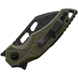 Fox Edge Atrax Linerlock Green - 8Cr13MoV Stainless Blade With Green G10 Handle Pocket Clip by Fox Edge