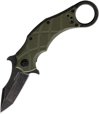 Fox Edge The Claw Linerlock Green FE015 by Fox Edge