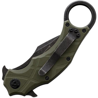 Fox Edge The Claw Linerlock Green FE015 by Fox Edge