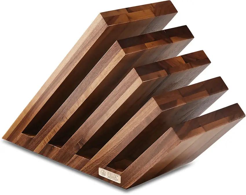 FELIX Magnetic Knife Block Walnut 909500 by FELIX