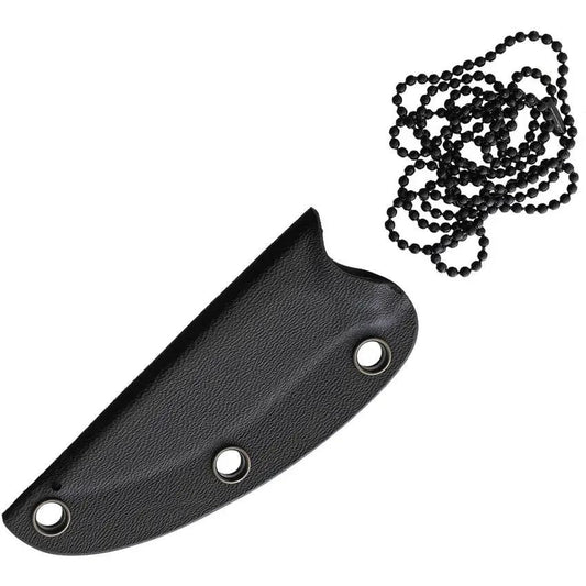 Ferrum Forge Knife Works Lackey Fixed Blade - 9Cr18MoV Stonewash Blade, Black G10 Handle, Full Tang, Lanyard Hole by Ferrum Forge Knife Works