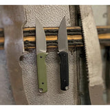 Ferrum Forge Knife Works Lackey Fixed Blade - D2 Tool Steel, Black G10 Handle, Full Tang by Ferrum Forge Knife Works