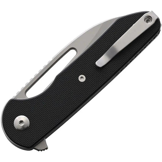 Ferrum Forge Knife Works Prolix Linerlock - Nitro V Blade With Black G10 Handle Extended Tang by Ferrum Forge Knife Works