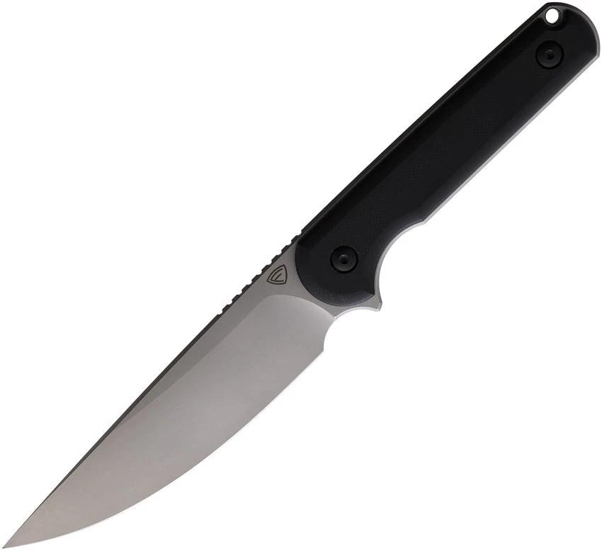 Ferrum Forge Knife Works Lackey XL Fixed Blade Black XL LACKEY BLACK D2 by Ferrum Forge Knife Works