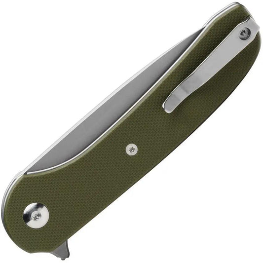 Ferrum Forge Knife Works Gent 2.0 Linerlock Green G10 Stonewash Finish High Performance EDC Knife With 9Cr18MoV Blade by Ferrum Forge Knife Works