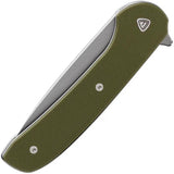 Ferrum Forge Knife Works Gent 2.0 Linerlock Green G10 Stonewash Finish High Performance EDC Knife With 9Cr18MoV Blade by Ferrum Forge Knife Works