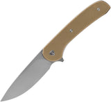 Ferrum Forge Knife Works Gent 2.0 Linerlock Tan GENT 2.0 SW 9CR18MOV TAN G10 by Ferrum Forge Knife Works