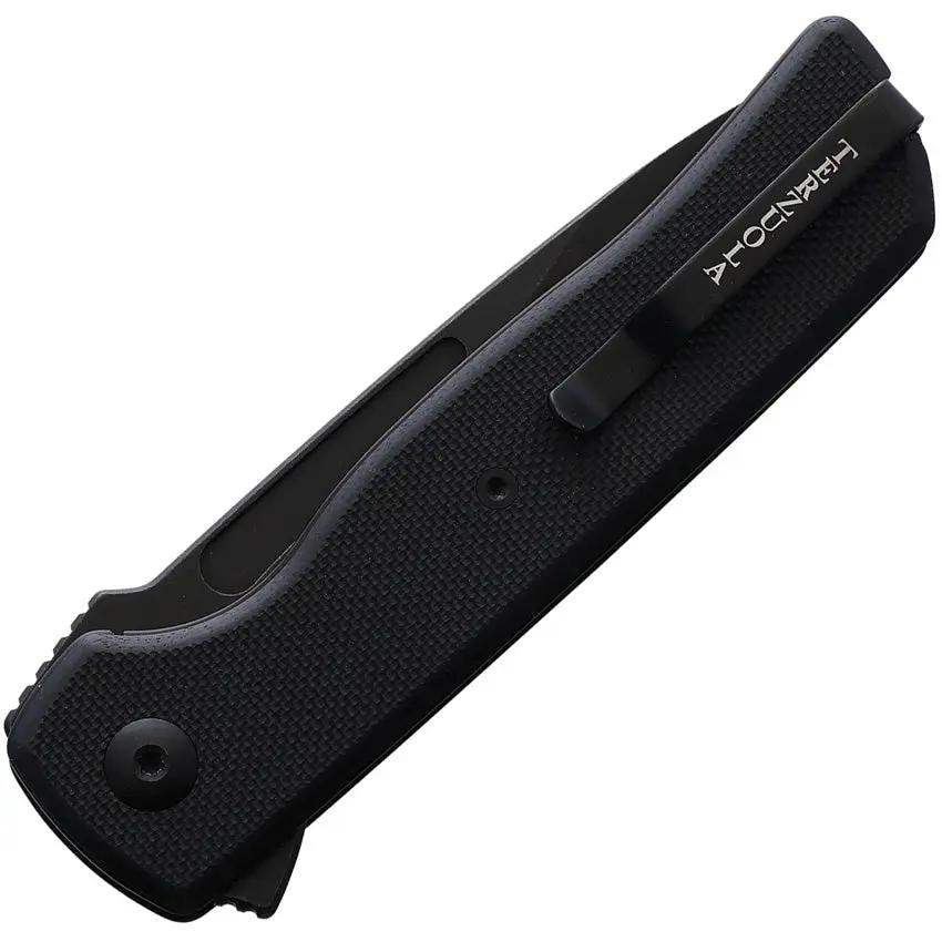 Terzuola Knives ATCF Lite Linerlock - Nitro V Steel Blade With Black Finish And Black G10 Handle And Extended Tang by Terzuola Knives