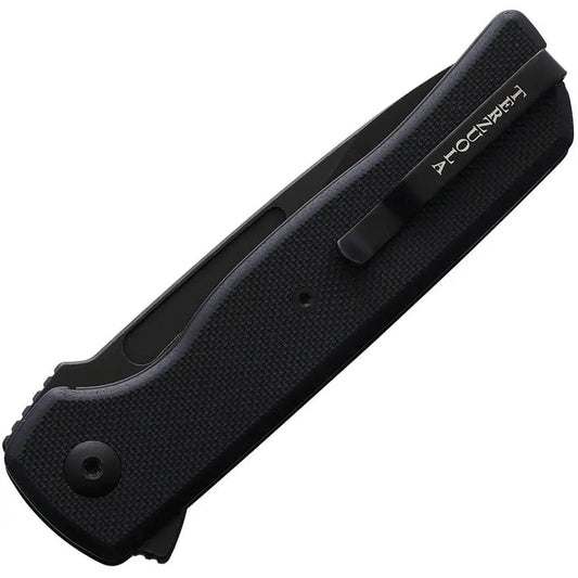 Terzuola Knives ATCF Lite Linerlock - Nitro V Steel Blade With Black Finish And Black G10 Handle And Extended Tang by Terzuola Knives