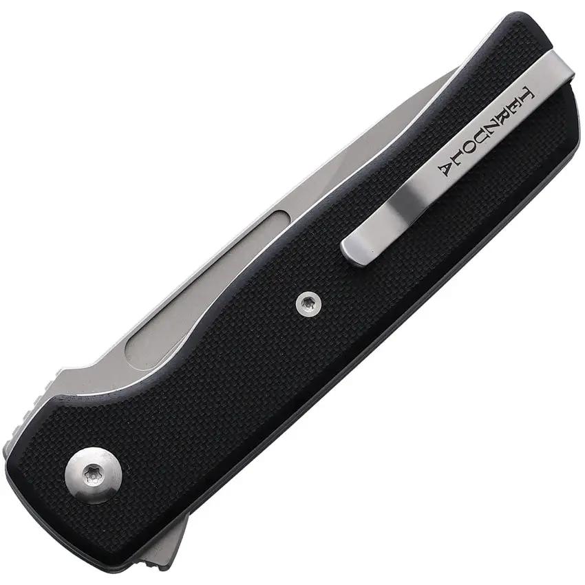 Terzuola Knives ATCF Lite Linerlock Black - Nitro V Stonewashed Blade With Black G10 Handle by Terzuola Knives