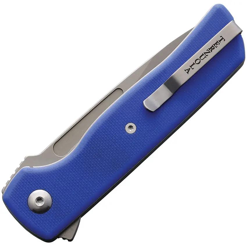 Terzuola Knives ATCF Lite Linerlock Blue - Nitro V Steel Blade Blue G10 Handle Extended Tang by Terzuola Knives