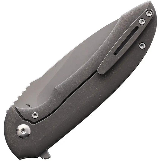 Ferrum Forge Knife Works Allurus Framelock SW - CPM-20CV Blade Gray Titanium Stonewash Finish by Ferrum Forge Knife Works
