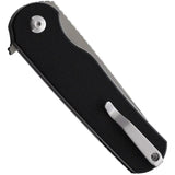 Ferrum Forge Knife Works Zelex Linerlock Black - D2 Tanto Blade With Stonewash Finish And Black G10 Handle by Ferrum Forge Knife Works