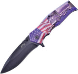 Frost Cutlery Flag/Truck Linerlock A/O FC-111AM by Frost Cutlery