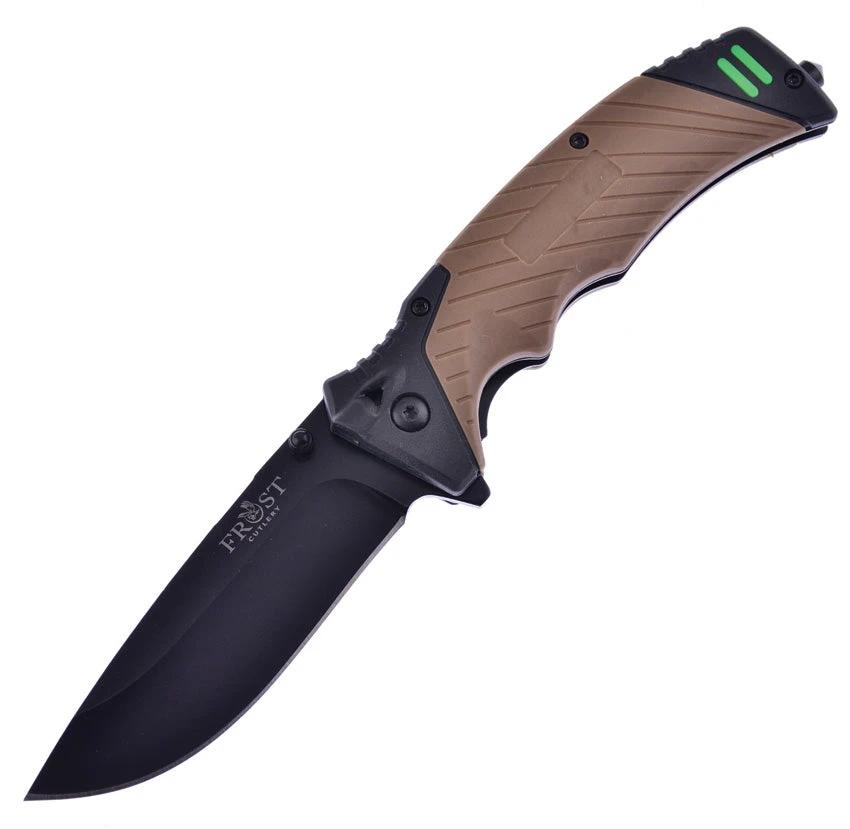 Frost Cutlery Firestarter Tactical Tan 4.5"" FC-121DS by Frost Cutlery