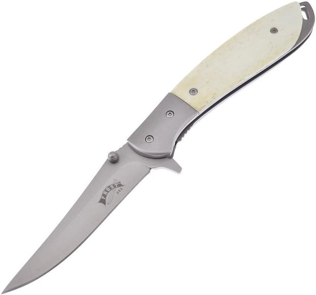 Frost Cutlery Linerlock White Bone A/O FC-200WB by Frost Cutlery
