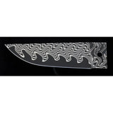 Futuron Forge ELMAX Core Steel Billet Wave - San Mai Damascus With Wave Pattern 12.13 Inches by Futuron Forge