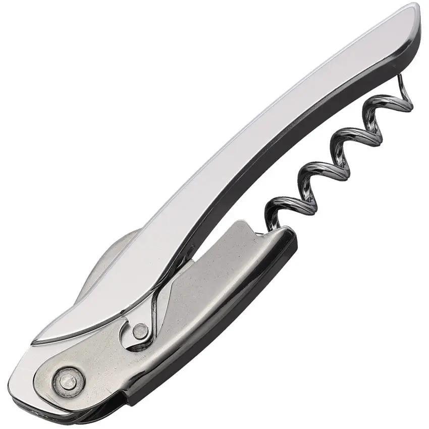 Farfalli Corkscrew Double Pivot FF T309.01 - Stainless Handle With Double Pivot Design And Serrated Blade by Farfalli