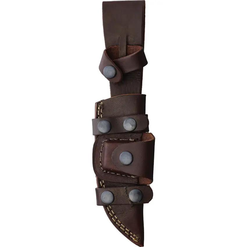 Fox-N-Hound Damascus Fixed Blade FH123 BRK-108 - 5.5 Inch Damascus Blade With Ebony Wood Handle by Fox-N-Hound