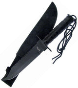 Frost Cutlery Survival Knife Black HK6080-145B by Frost Cutlery