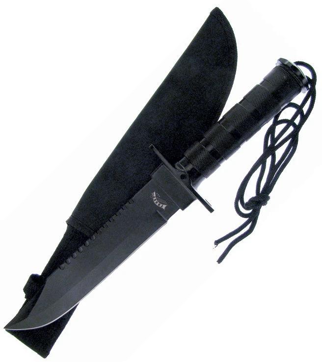 Frost Cutlery Survival Knife Black HK6080-145B by Frost Cutlery