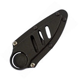 Frost Cutlery Little Black Talon Camo Knife - 3 Inch Camouflage Drop Point Blade, Full Tang Finger Ring by Frost Cutlery