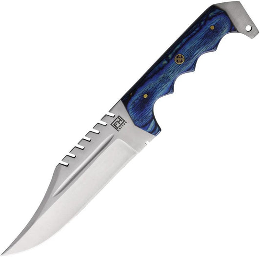 FH Knives Bowie Blue Wood CUPBOWIE-002 by FH Knives