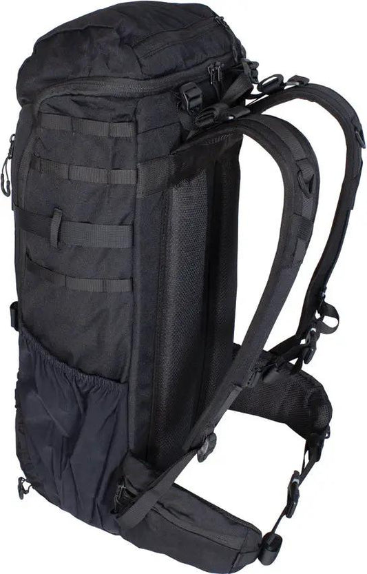 FHIOR Tactical Backpack 40L Black - Large Capacity With Front Quick Access Pockets And Padded Straps by FHIOR