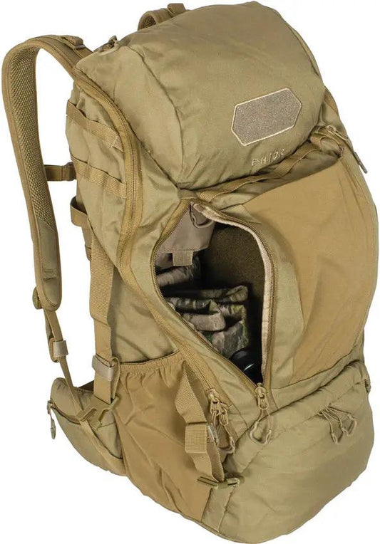 FHIOR Tactical Backpack 40L Coyote FH194COY - Large Main Compartment, 40 Liter Capacity, Front Quick Access by FHIOR
