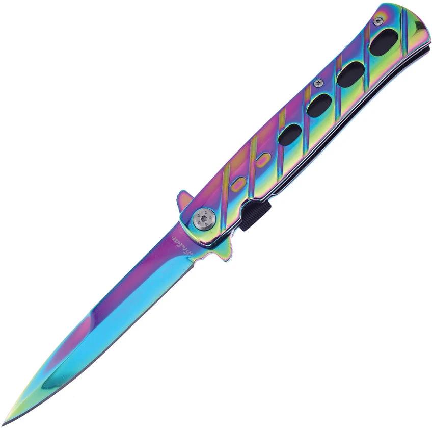 Frost Cutlery Milano Stiletto Linerlock A/O IS-005RB by Frost Cutlery