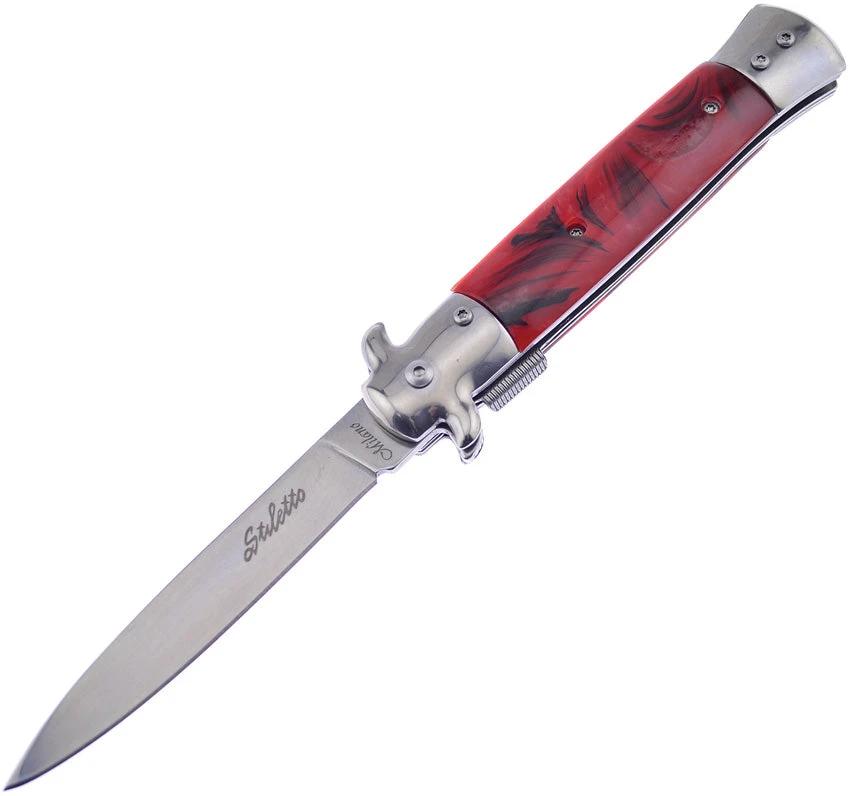 Frost Cutlery Italian Stiletto Milano A/O ISM-001R/BK by Frost Cutlery