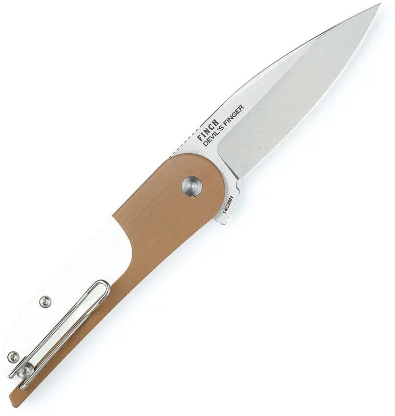 FINCH Devil's Finger Linerlock Clay DF020 by FINCH