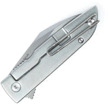 Finch Geneva Spur Framelock Abalone GS600 - 154CM Wharncliffe Blade, Abalone Handle, Extended Tang by FINCH