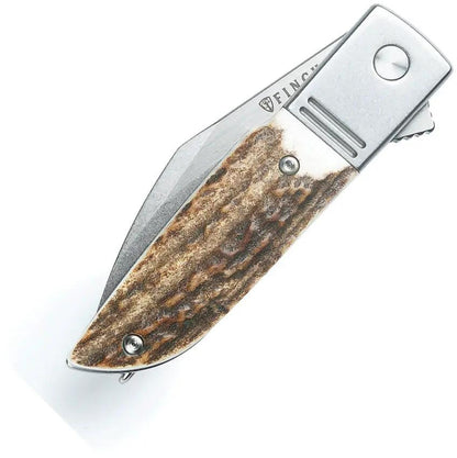 Finch Geneva Spur Framelock GS905 - 154CM Wharncliffe Blade With Stag Bone Handle by FINCH