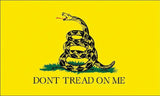 Flags Gadsden Flag 3x5 Nylon With Two Metal Grommets Packaged For Easy Outdoor Display by Flags